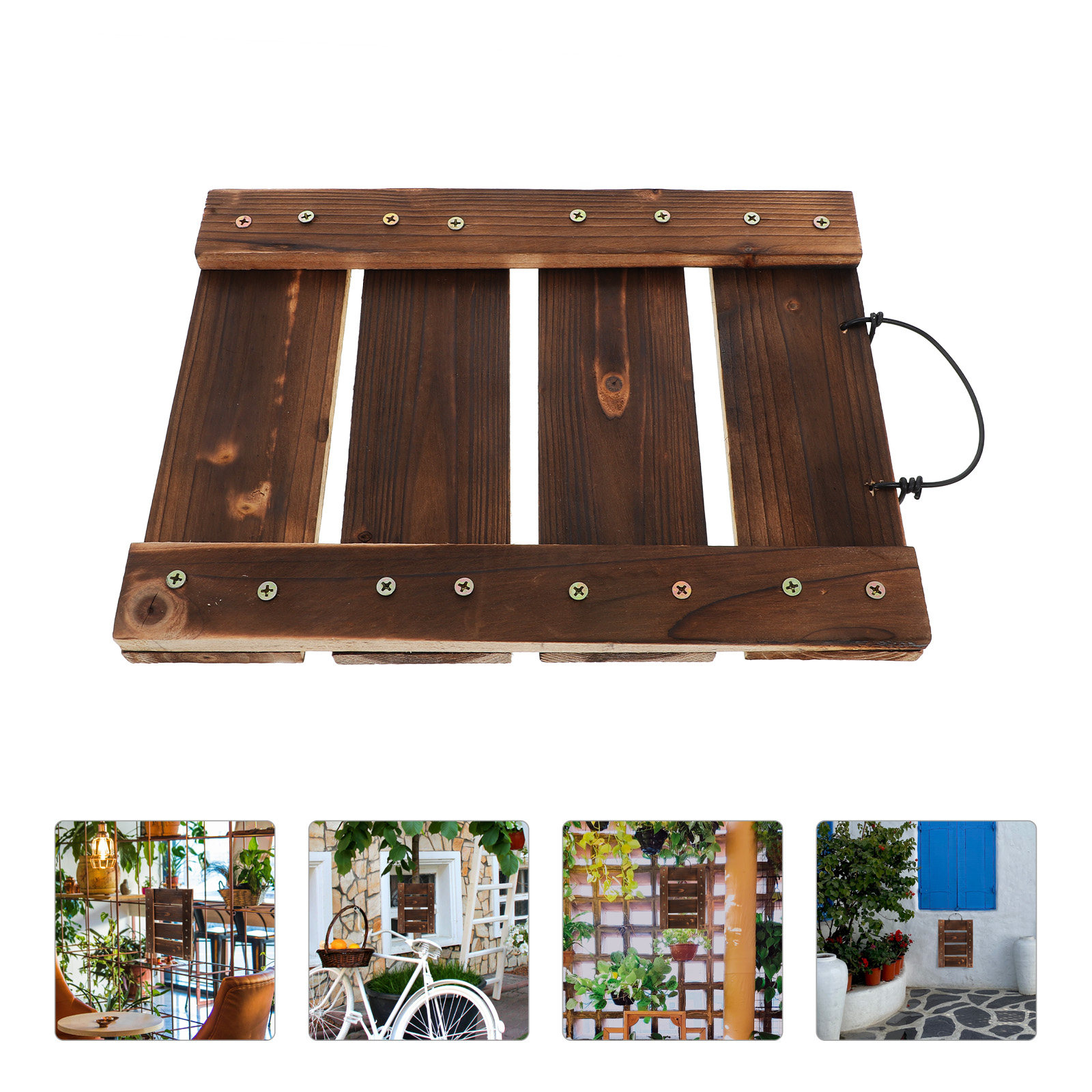 Vertical Wall Planter - Wood Wall Planter for Staghorn Ferns