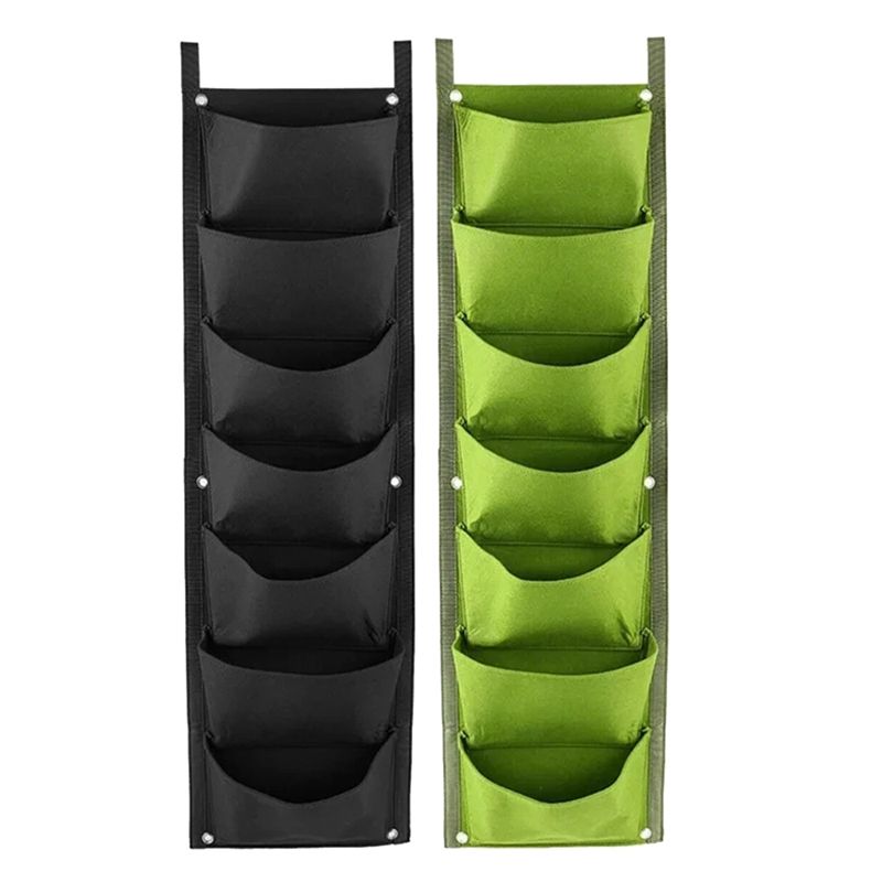 Vertical Wall Planter - ABRW-New 7 Pockets Vertical Grow Bag