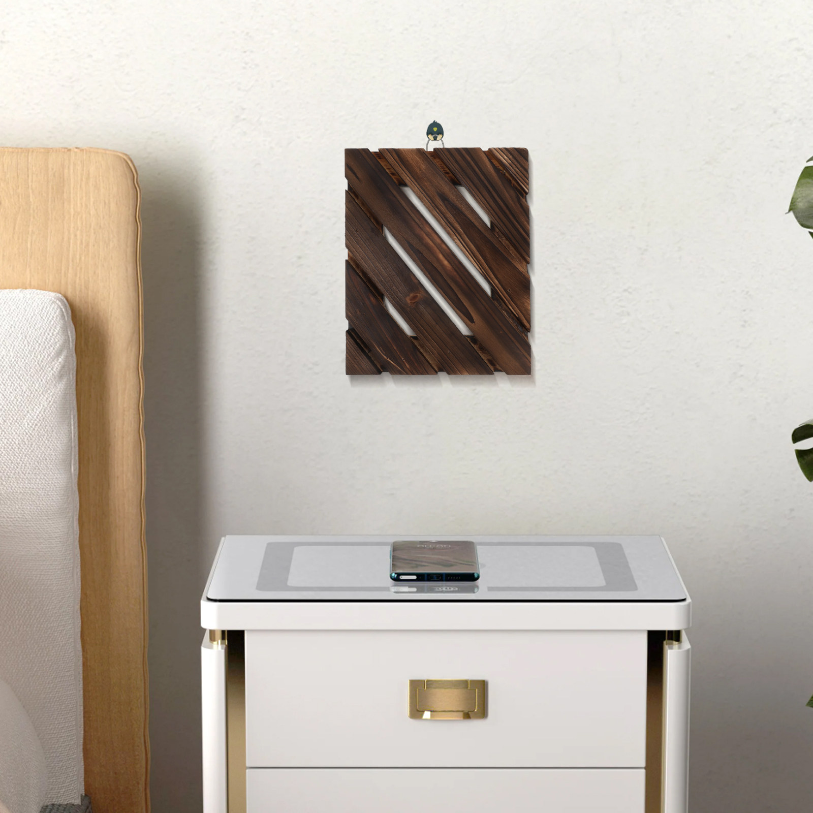 Vertical Wall Planter - Wooden Wall Mounted Planter for Staghorn