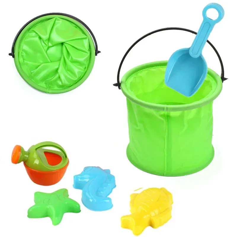 Beach Sand Bucket Toy  Collaps - Gardening Tools Kids Set review and price