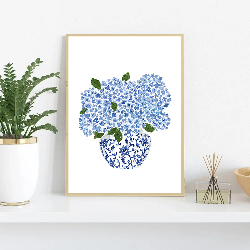 Watercolor Blue and White Chin - Vertical Wall Planter review and price