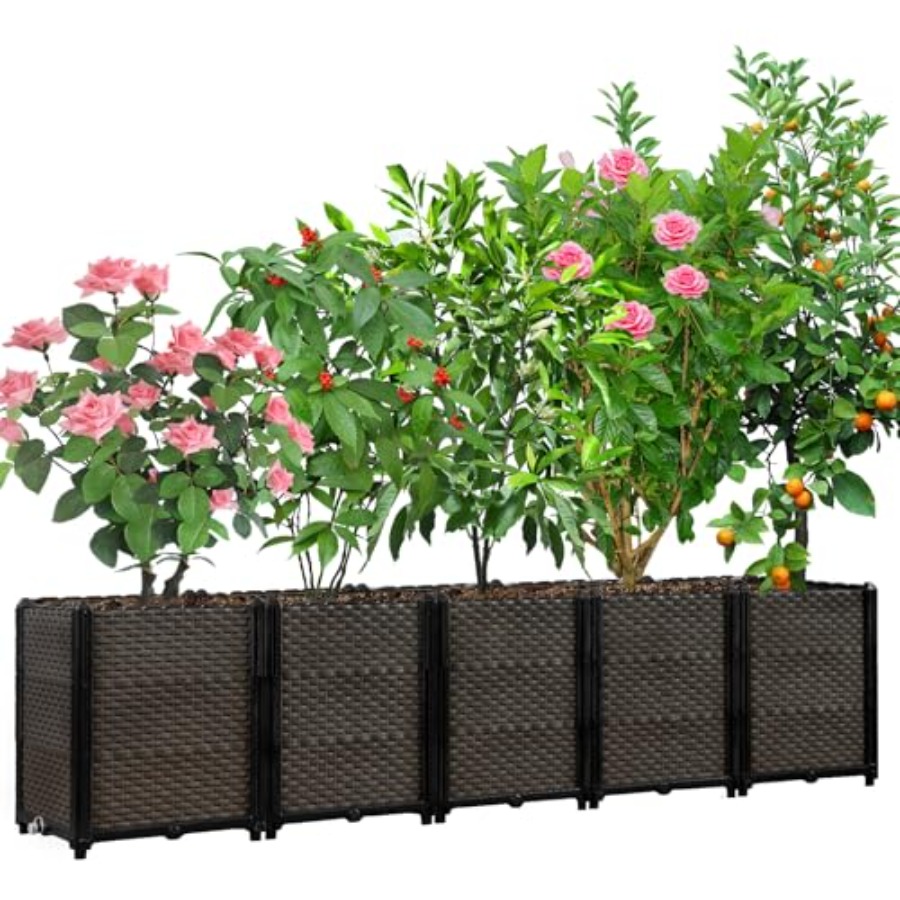 Outdoor self-watering raised p - Self-Watering Planter review and price