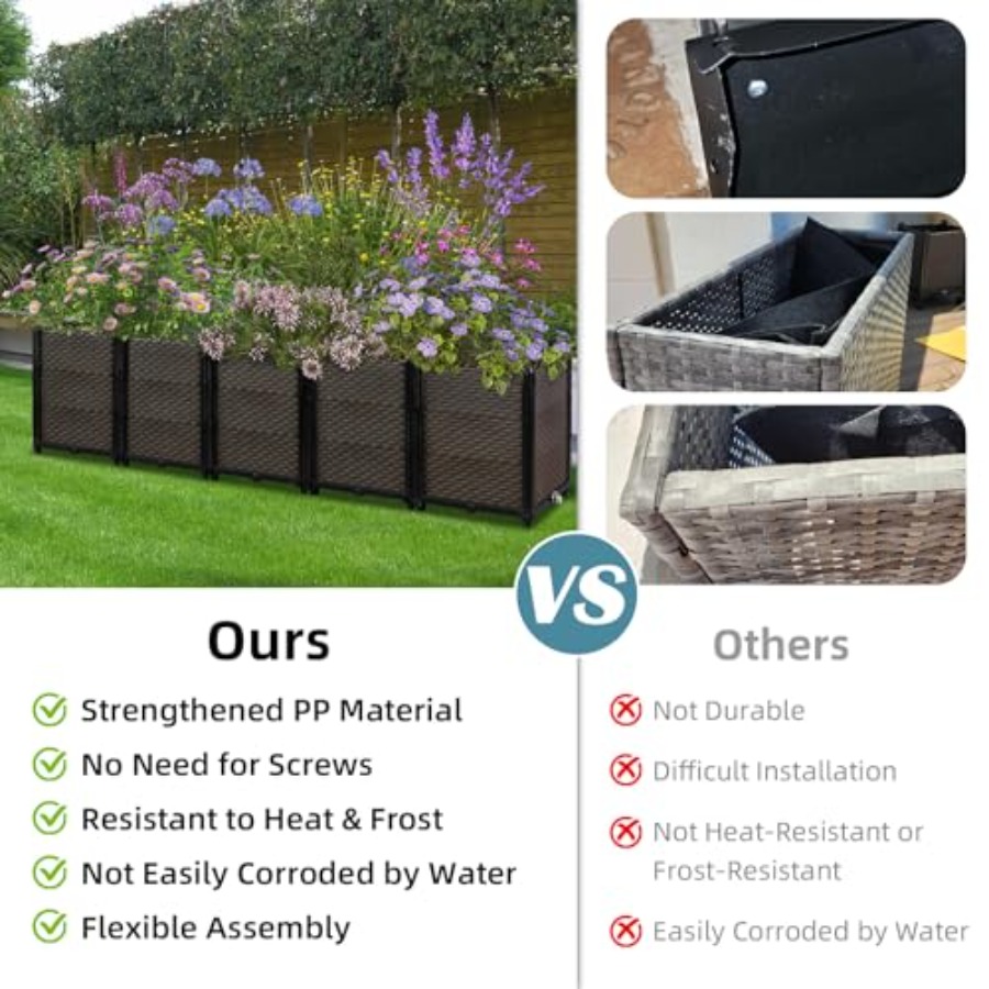 Outdoor self-watering raised p - Self-Watering Planter review and price