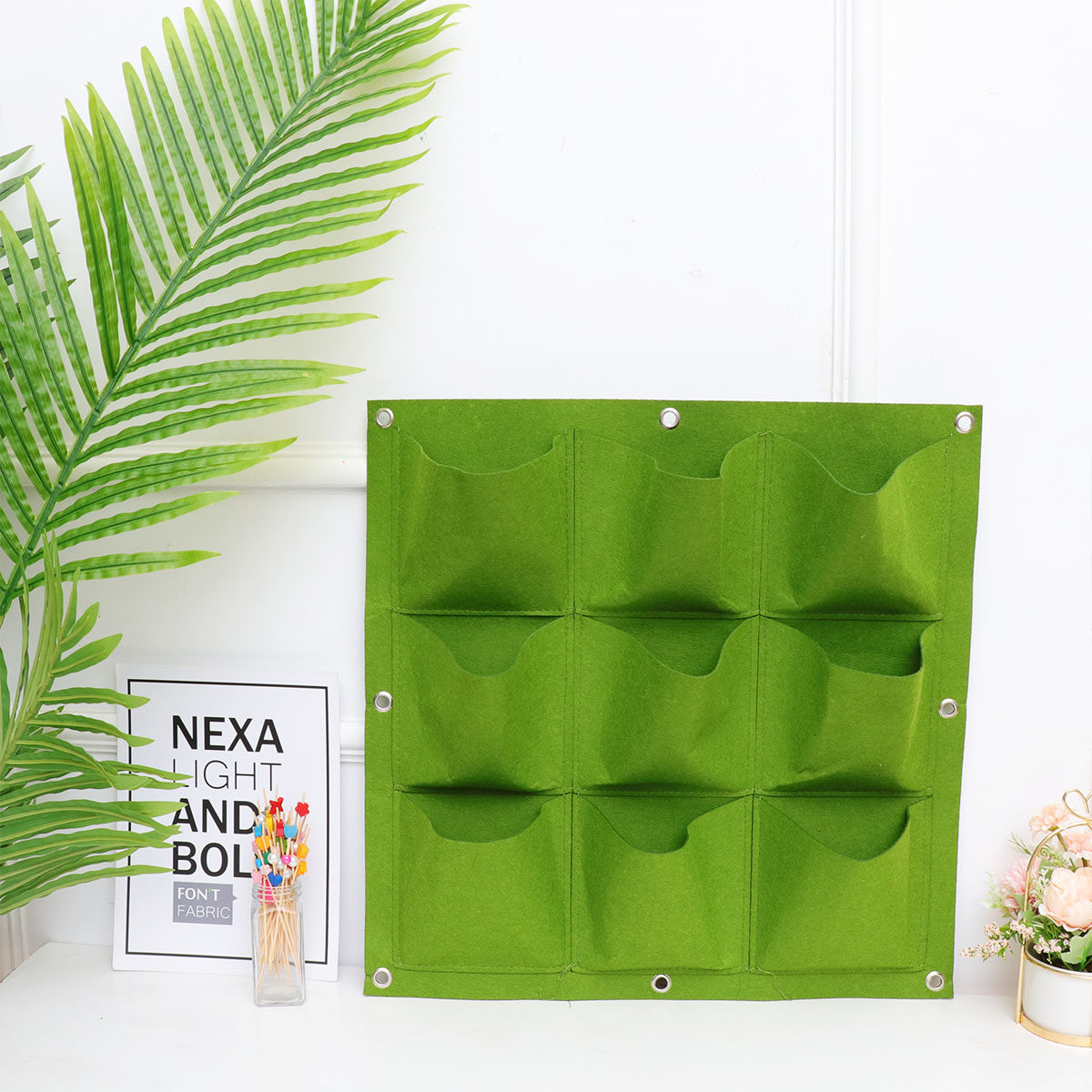 9-Pocket Wall Hanging Plant Ba - Vertical Wall Planter review and price