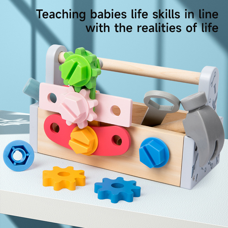 Children Toolbox Wooden Toys D - Gardening Tools Kids Set review and price