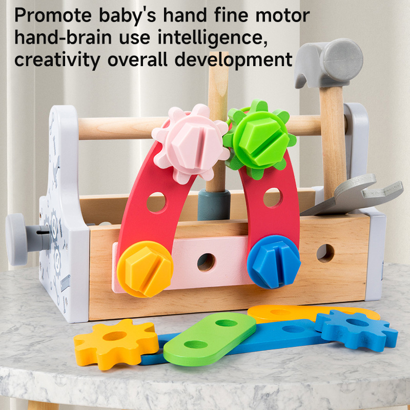 Children Toolbox Wooden Toys D - Gardening Tools Kids Set review and price