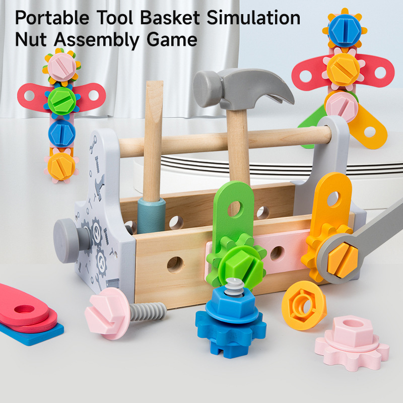 Children Toolbox Wooden Toys D - Gardening Tools Kids Set review and price