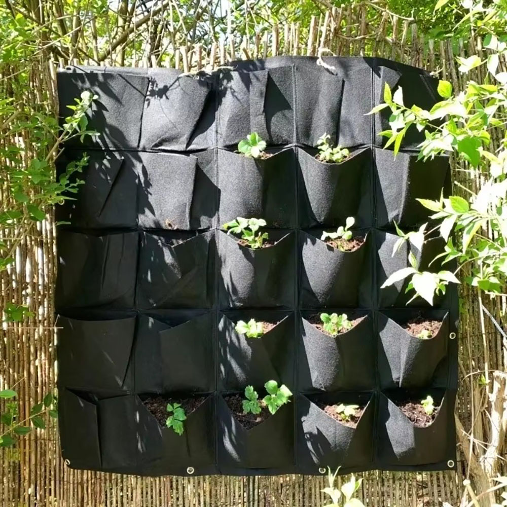 Multi-pocket Green Vertical Ha - Vertical Wall Planter review and price