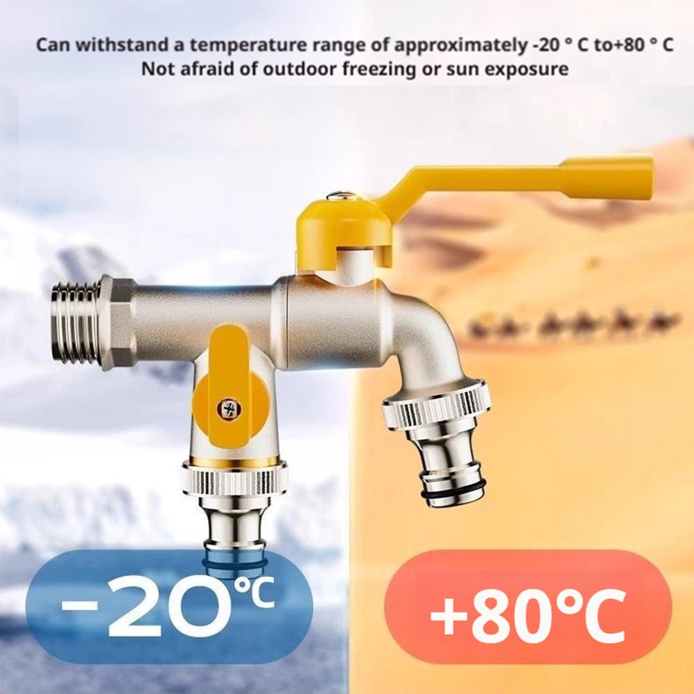 Outdoor Double Water Tap Fauce - Gardening Tools And Equipment review and price