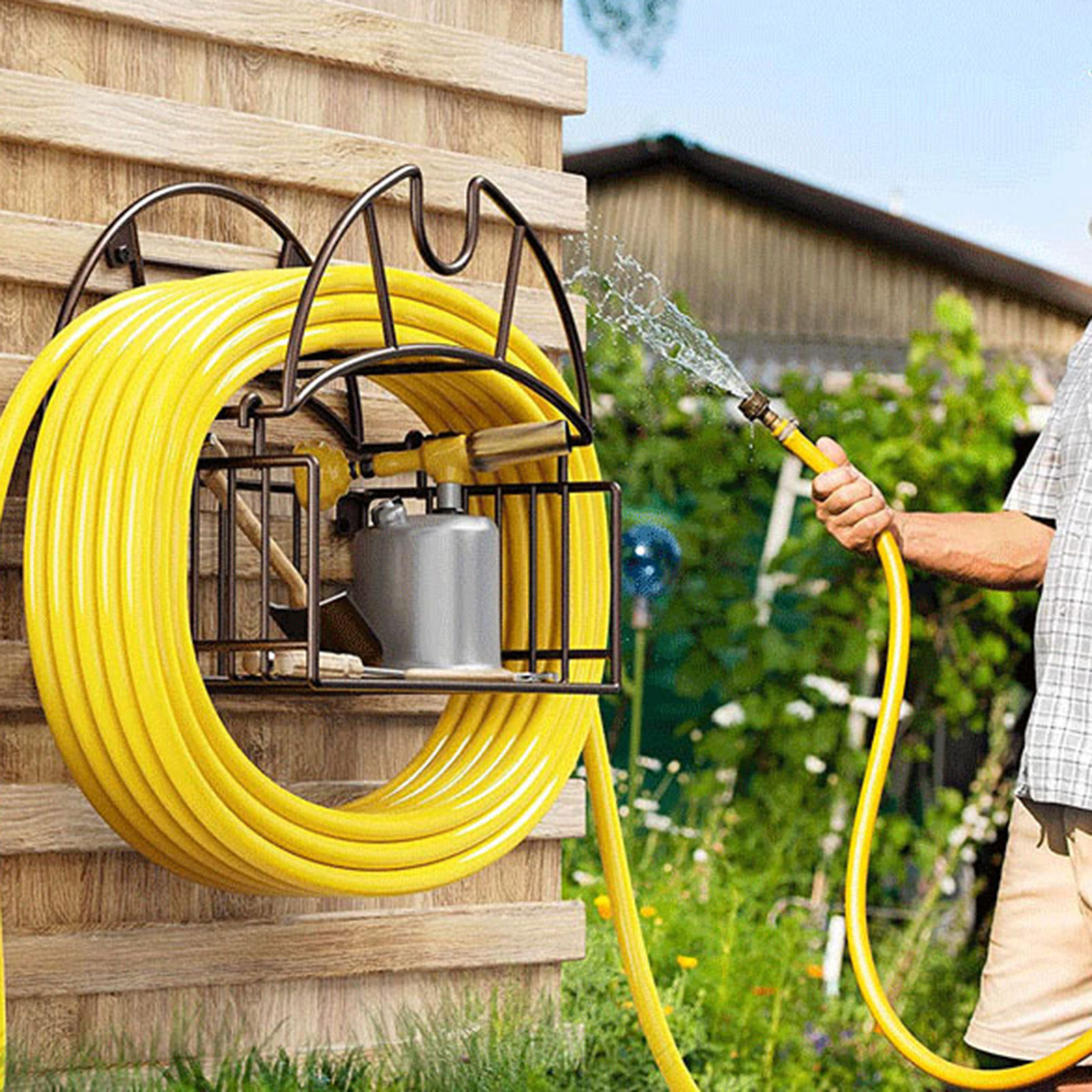 Wall Mount Garden Hose Holder  - Gardening Tools And Equipment review and price